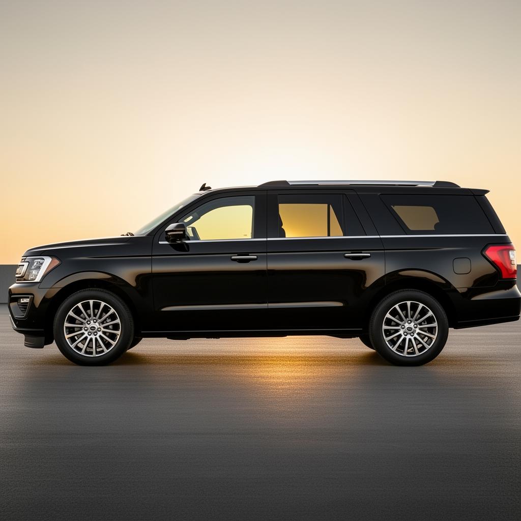 Black Ford Expedition Max exterior